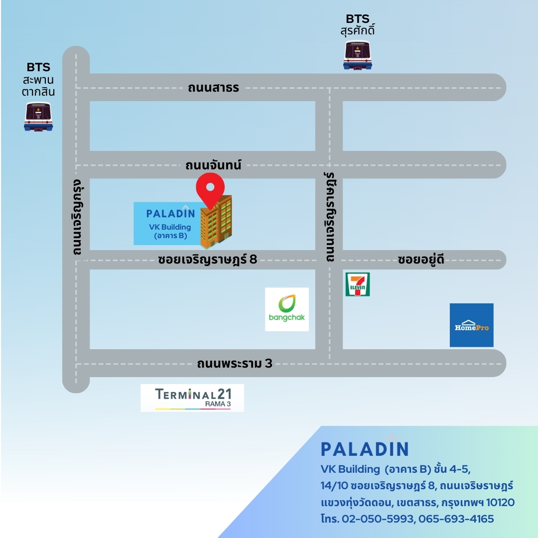 แผนที่ พาลาดินเวิร์คแวร์ บจก.